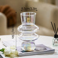 Modern Pink Glass Vase Hydroponic Flower Vase For Home Decor