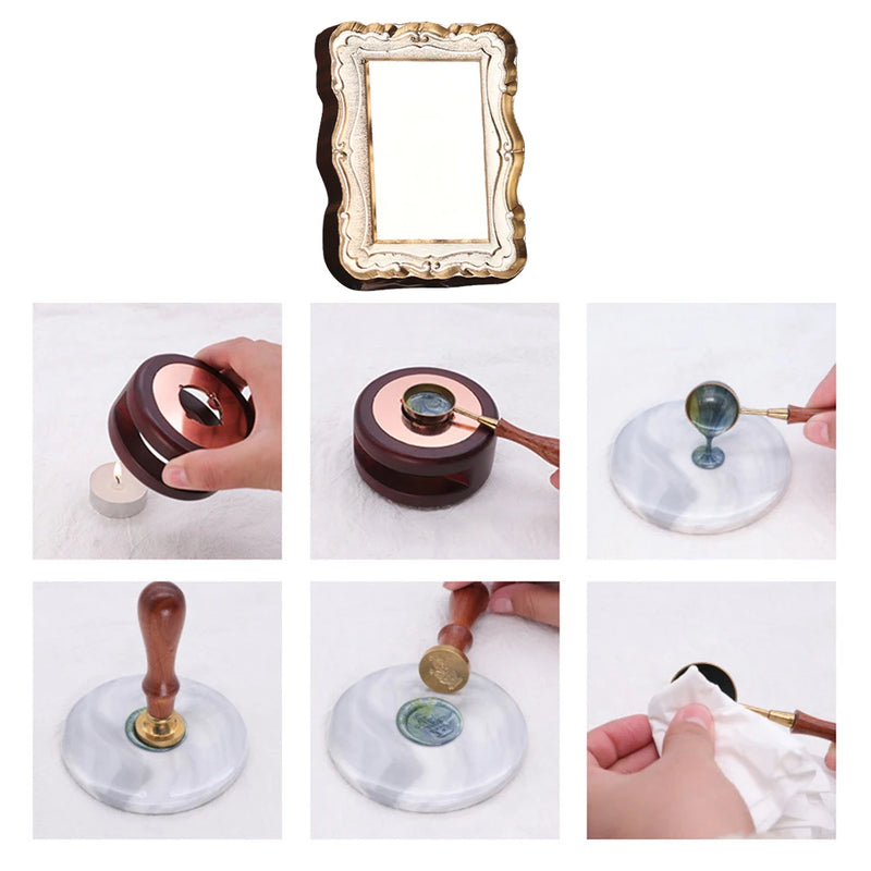 Special-shaped Wax Seal Stamp Head Vintage Embossed Invitation Envelope