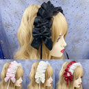 Lovely Sweet Anime Maid Cosplay Headband Lace Flower Hair Accessory