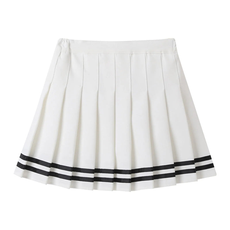 Girls Pleated Skirt High Waist Mini Dance Skirt For Kids 1-9 Years