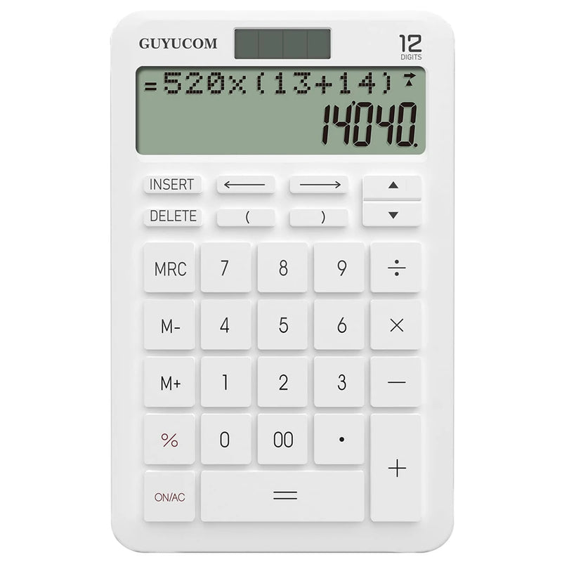 Desk Calculator Large 12 Digit LCD Display With History And Track Back