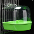 Clear Hanging Bird Bath For Parakeet Canary Budgerigar Cockatiel