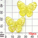 10pcs Colorful Butterfly Charms Acrylic Pendants For Jewelry Making