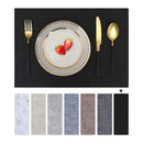 Kitinjoy Heat Resistant Placemats Waterproof Faux Leather Table Mats Easy Clean