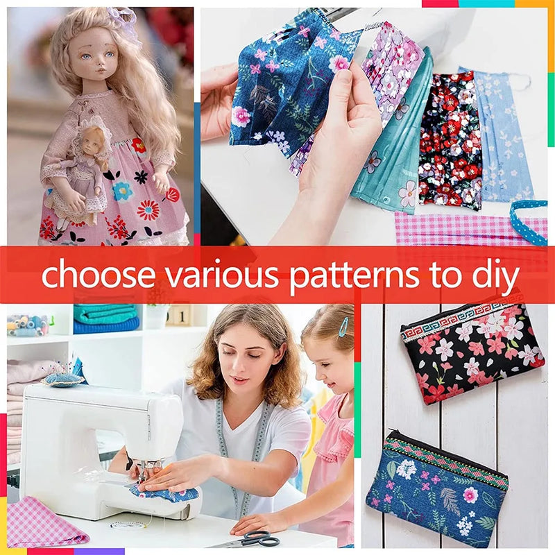 40Pcs Cotton Quilt Fabric Strips For Quilting Patchwork Craft