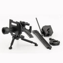 WWII Military Building Blocks Toy Soldier Figure With Machine Gun Mortar