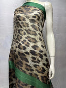 Silk Chiffon Fabric Soft Printed Tulle Lace For Sewing Dresses 3.5 Meters