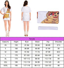 70s Retro T-shirt Women Cosplay Costume Halloween Carnival Dress