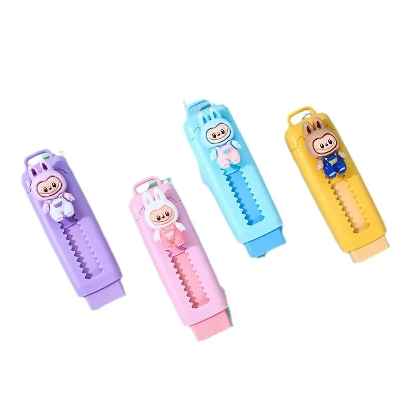 Cute Anime Eraser Set 4B Stretchable Drawing Exam Student Stationery