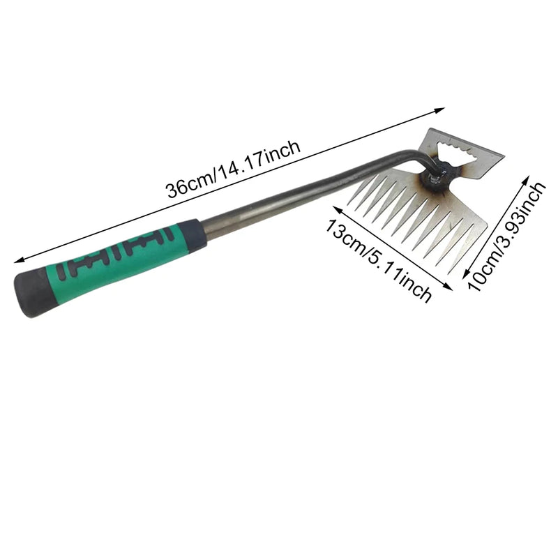 Hand Weeder Tool 5 6 11 Teeth Garden Rake Shovel Hoe