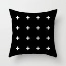 Black And White Geometric Cushion Cover Cube Letter Print Sofa Pillow