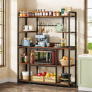 5 Tier Large Industrial Baker's Rack With Shelves Hooks Storage