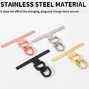 Ultra-Thin Stainless Steel Phone Tether With 360 Degree Rotatable Clip