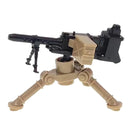 WWII Military Building Blocks Toy Soldier Figure With Heavy Machine Gun