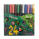 12-36 Colors Acrylic Paint Markers Pen 1-2mm Water Resistant