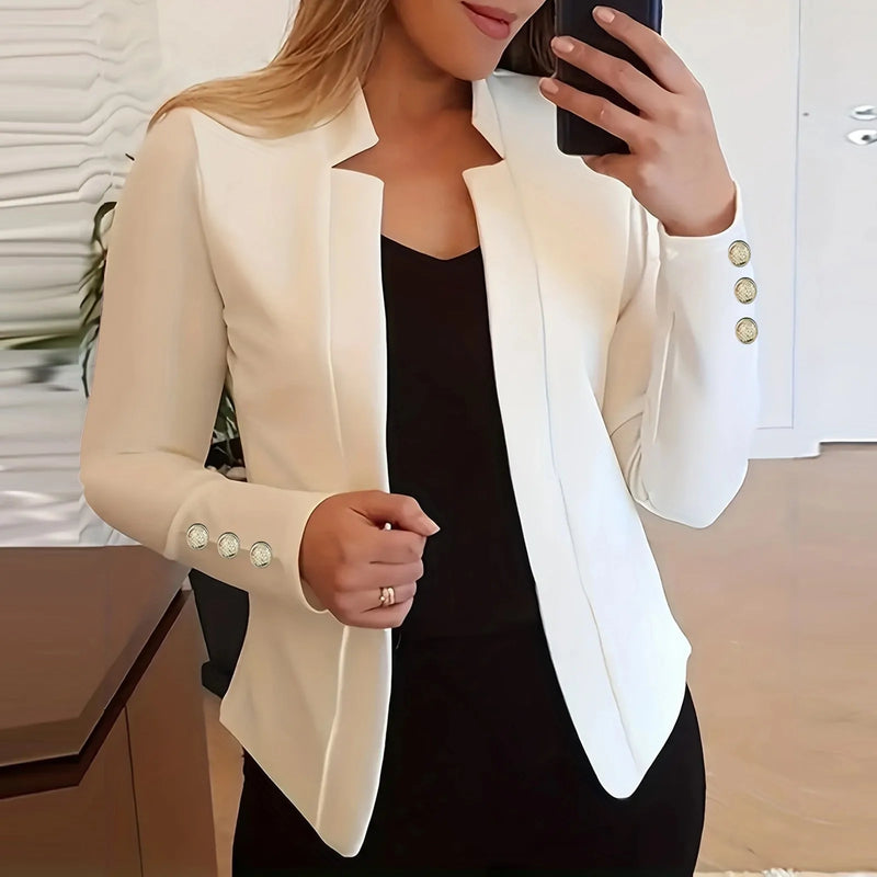 Women's Winter Jacket Long Sleeve Solid Pocket Coat Outerwear