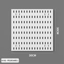 Pegboard Wall Organizer Kit Modular Panels No-Punch Installation Craft Storage