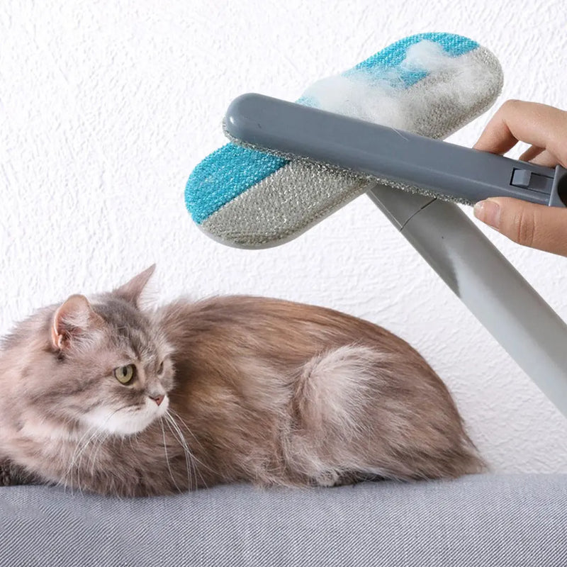 Pet Hair Remover Brush 3 In 1 Long Handle Fur Cleaning Tool