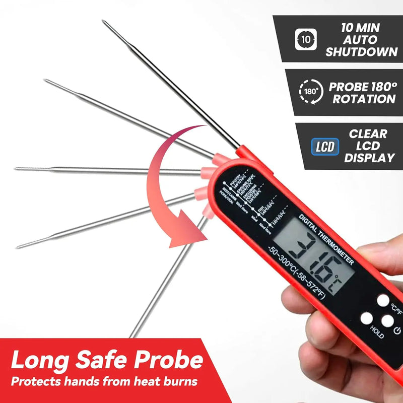 Digital Meat Thermometer Instant Read For Cooking Candy Grill Kitchen