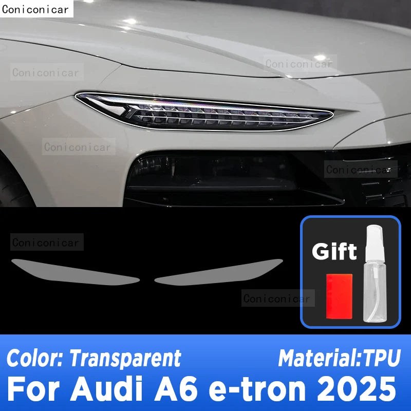Audi A6 E-tron Headlight Protective Film Transparent Anti-scratch Cover