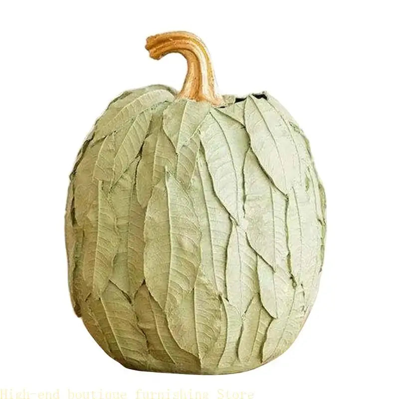 L9NB Pumpkin Vase Resin Figurine Decorative Home Garden Accent
