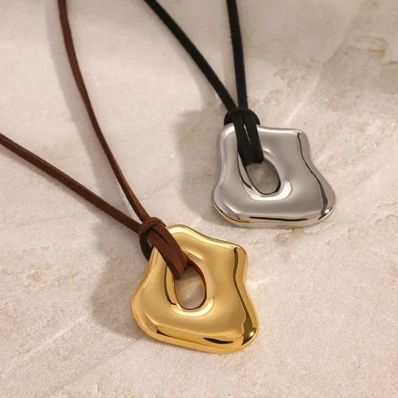 Irregular Pendant Necklace Cord Stylish Women Party Accessories Gift
