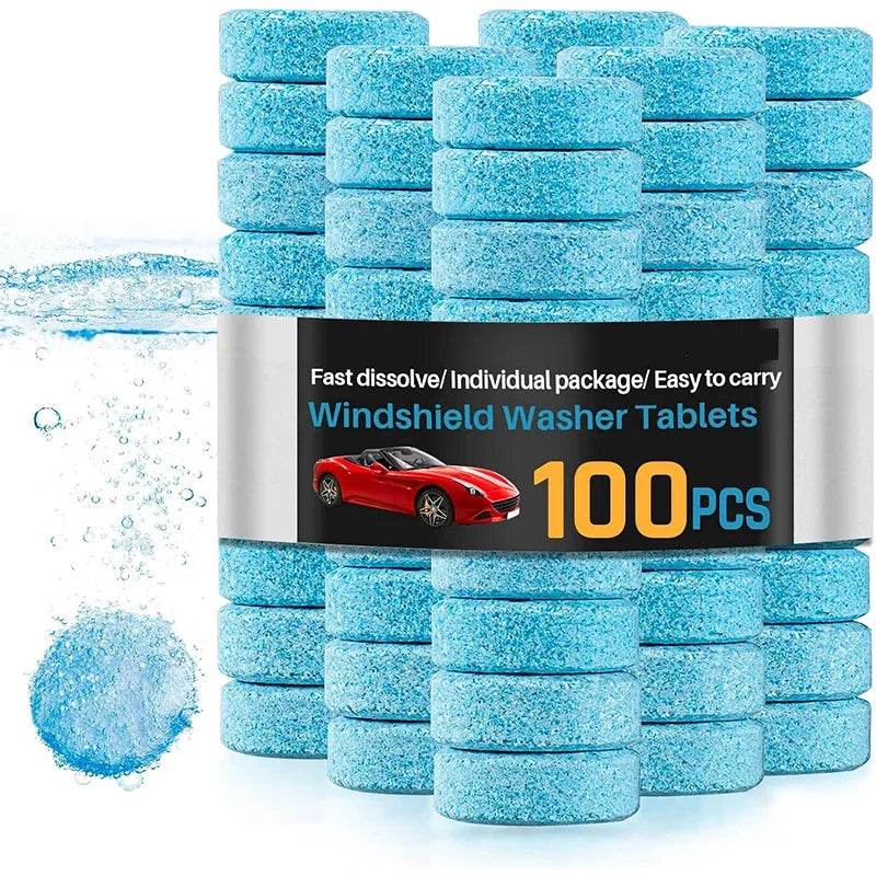 Car Windshield Washer Fluid Tablets Effervescent Concentrated Cleaning