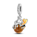 925 Silver Charm Pendant Animal Firefly Butterfly Dragonfly Beads