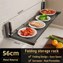 Folding Spice Rack Wide Hanging Kitchen Organizer With Hooks Storage