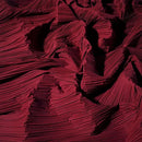 Pleated Fabric Soft Polyester Textile For Wedding Decor Sewing