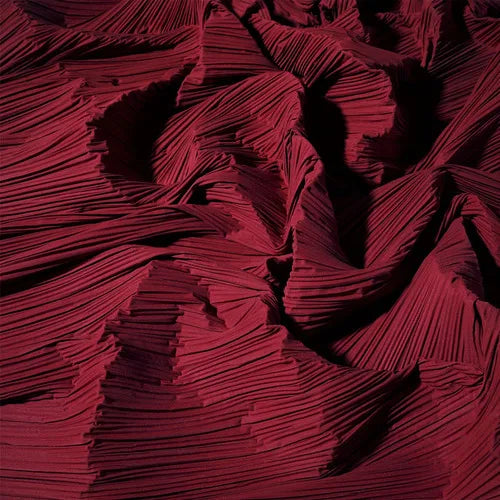 Pleated Fabric Soft Polyester Textile For Wedding Decor Sewing