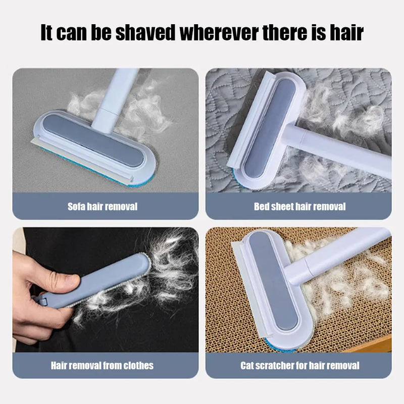 Pet Hair Remover Brush 3 In 1 Long Handle Fur Cleaning Tool