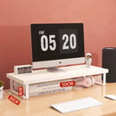 Monitor Raised Shelf Adjustable Laptop Stand Desktop Organizer Rack Holder