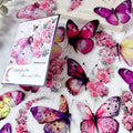 Vintage Butterfly Stickers 30pcs DIY Decorative Scrapbook Journal Labels