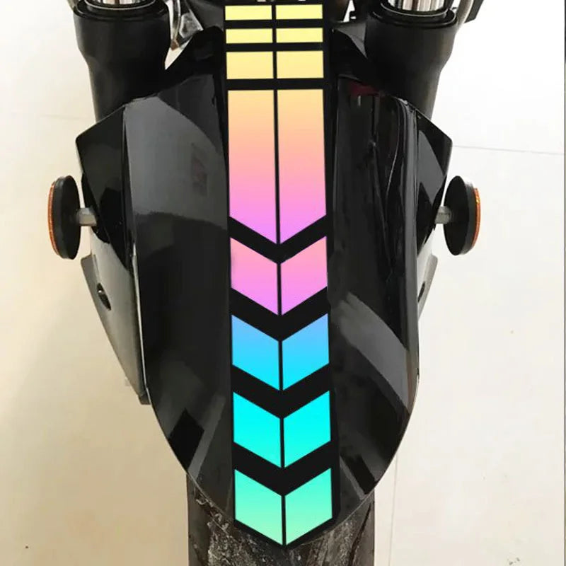 Motorcycle Arrow Stripe Sticker Waterproof Reflective Motorbike Fender Tape