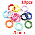 Colorful Mixed Alloy Jump Rings Lobster Clasp DIY Jewelry Making Supplies