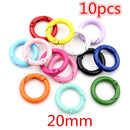 Colorful Mixed Alloy Jump Rings Lobster Clasp DIY Jewelry Making Supplies