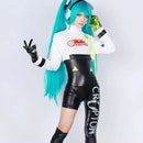 Miku Cosplay Costume Racing Style Anime Outfit For Women Party