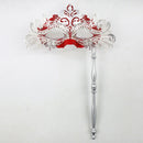 Venetian Masquerade Mask With Holding Stick For Womens Party