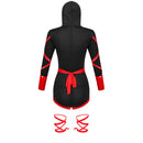 Women Ninja Costume One-piece Anime Samurai Cosplay Jumpsuit Uniform