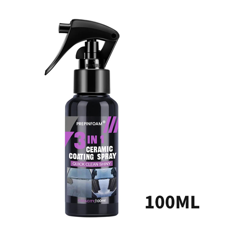 3 In 1 Car Ceramic Coating Spray Nano Crystal Paint Protection