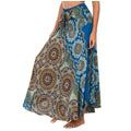 Boho Maxi Skirt Women Vintage Two Way Wear Beach Dress Skirt