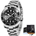 LIGE Men's Quartz Wristwatch Waterproof Sport Diver Date Clock