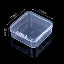 Mini Translucent Storage Box Rectangular Dustproof Jewelry Case Container