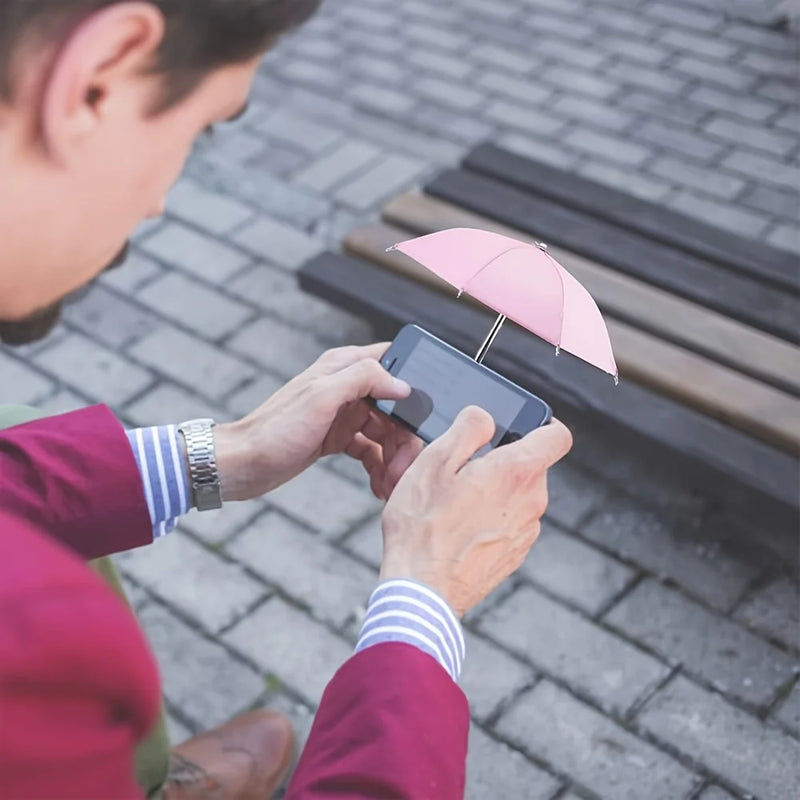 Mini Umbrella For Smartphone With Suction Cup Anti-Glare Sunshade Cover