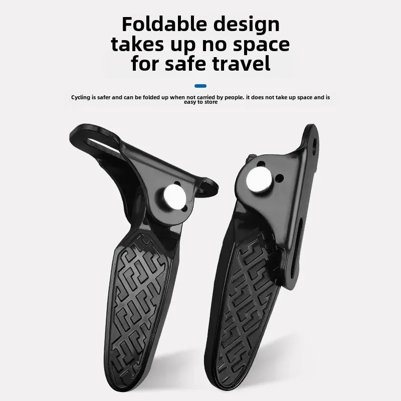 Foldable Electric Motorcycle Foot Pedals Rear Seat Cushion Accessories