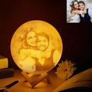 Personalized Moon Lamp Custom Photo Text USB Rechargeable Night Light
