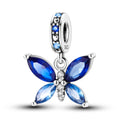 925 Silver Charm Pendant Animal Firefly Butterfly Dragonfly Beads