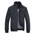 Men's Bomber Jacket Casual Solid Color Baseball Style 6XL Outwear