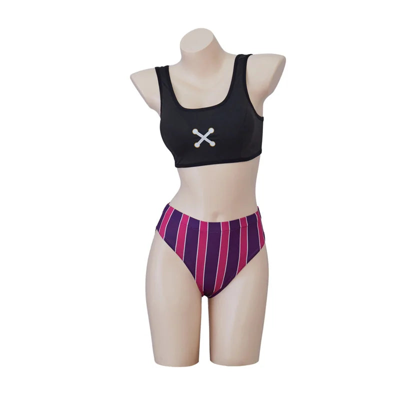Jinx Sexy Swimsuit Cosplay Costume Summer Bikini Party Outfit